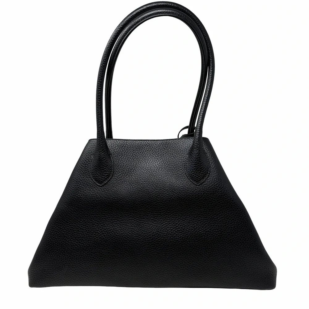 Aspinal Large Paris Black Pebble Bag, NWT - Picture 7 of 16